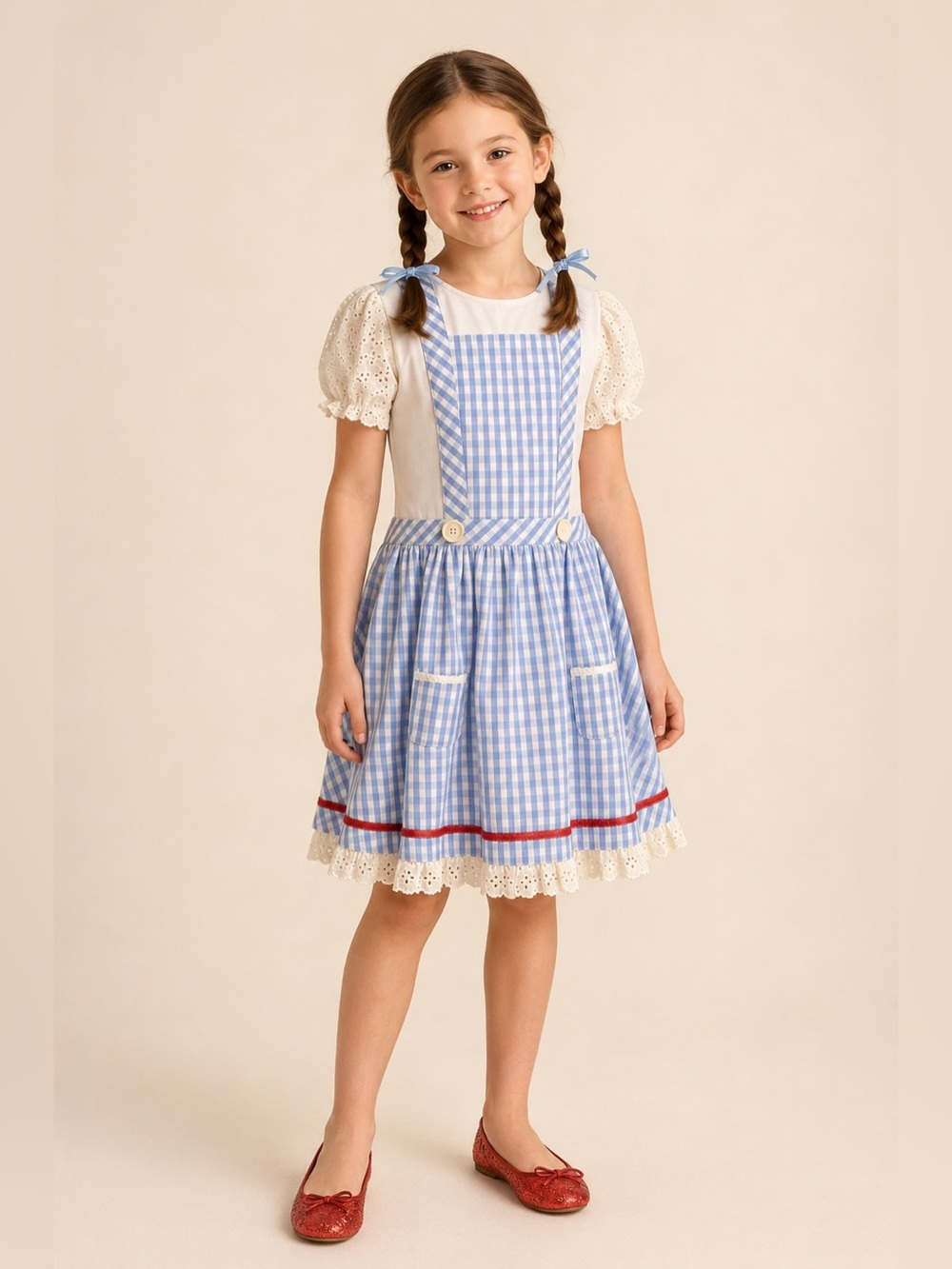 Wizard of Oz Dorothy Costume Dress Girls L